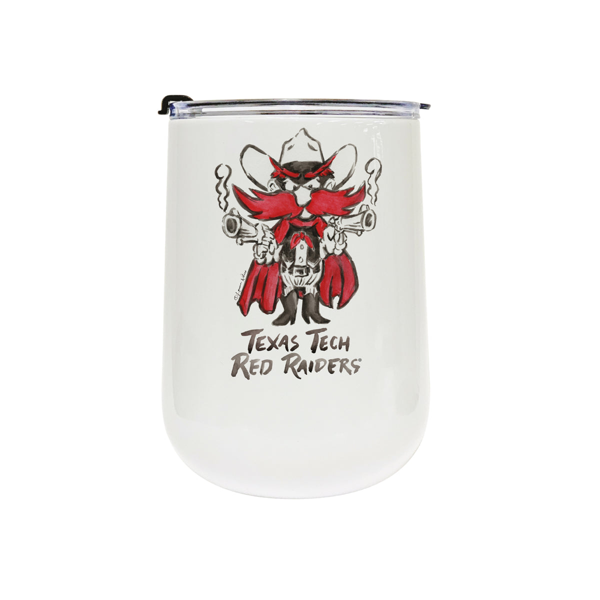 Texas Tech Red Raiders Mascot by Laura Wilcox 18oz Tumbler