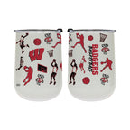 18oz Wisconsin Badgers Basketball Sketch Stainless Tumbler