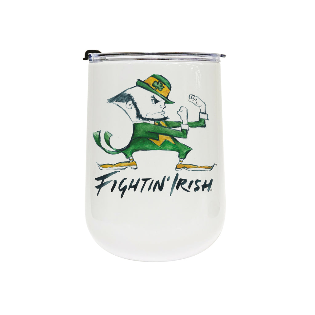Notre Dame Fighting Irish Mascot by Laura Wilcox 18oz Tumbler