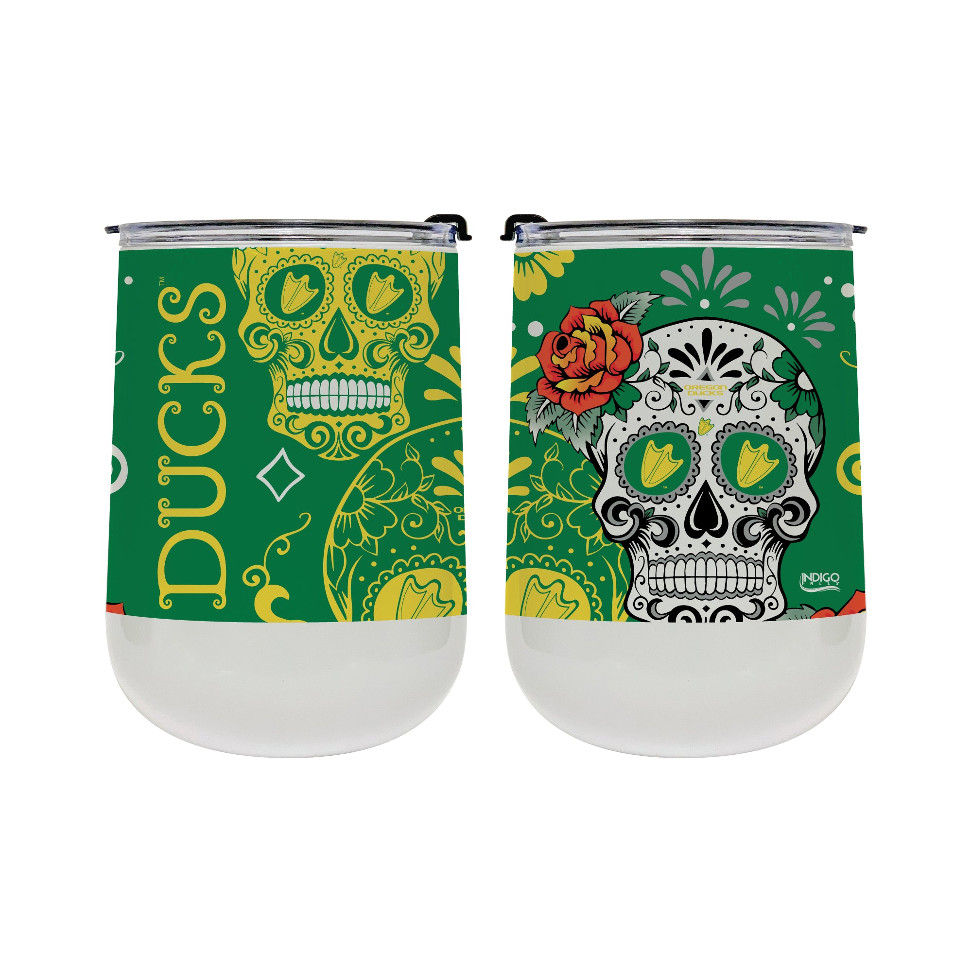 Oregon Dia de los Muertos 18oz tumbler