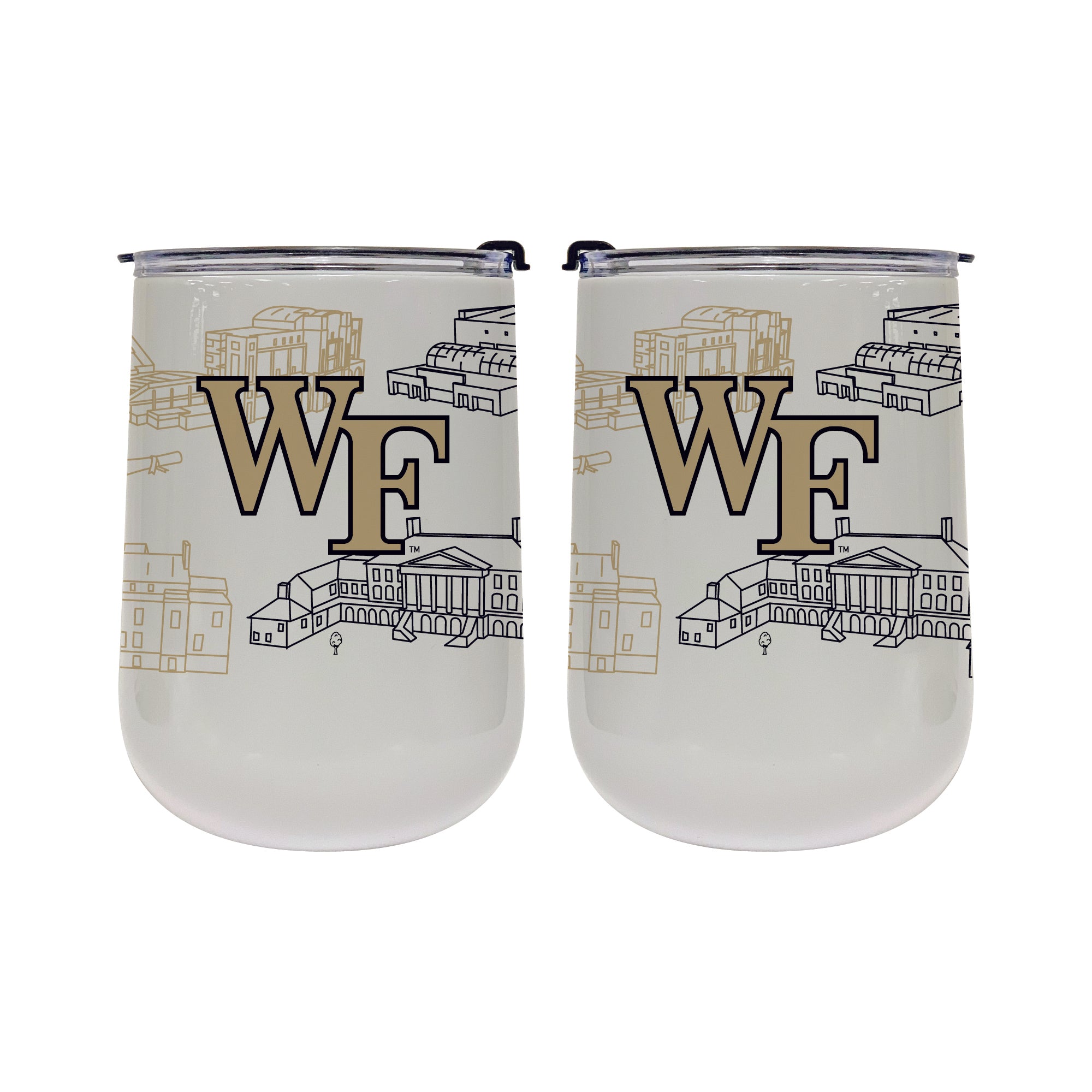 Wake Forest Demon Deacons 18oz Campus Line Art Tumbler