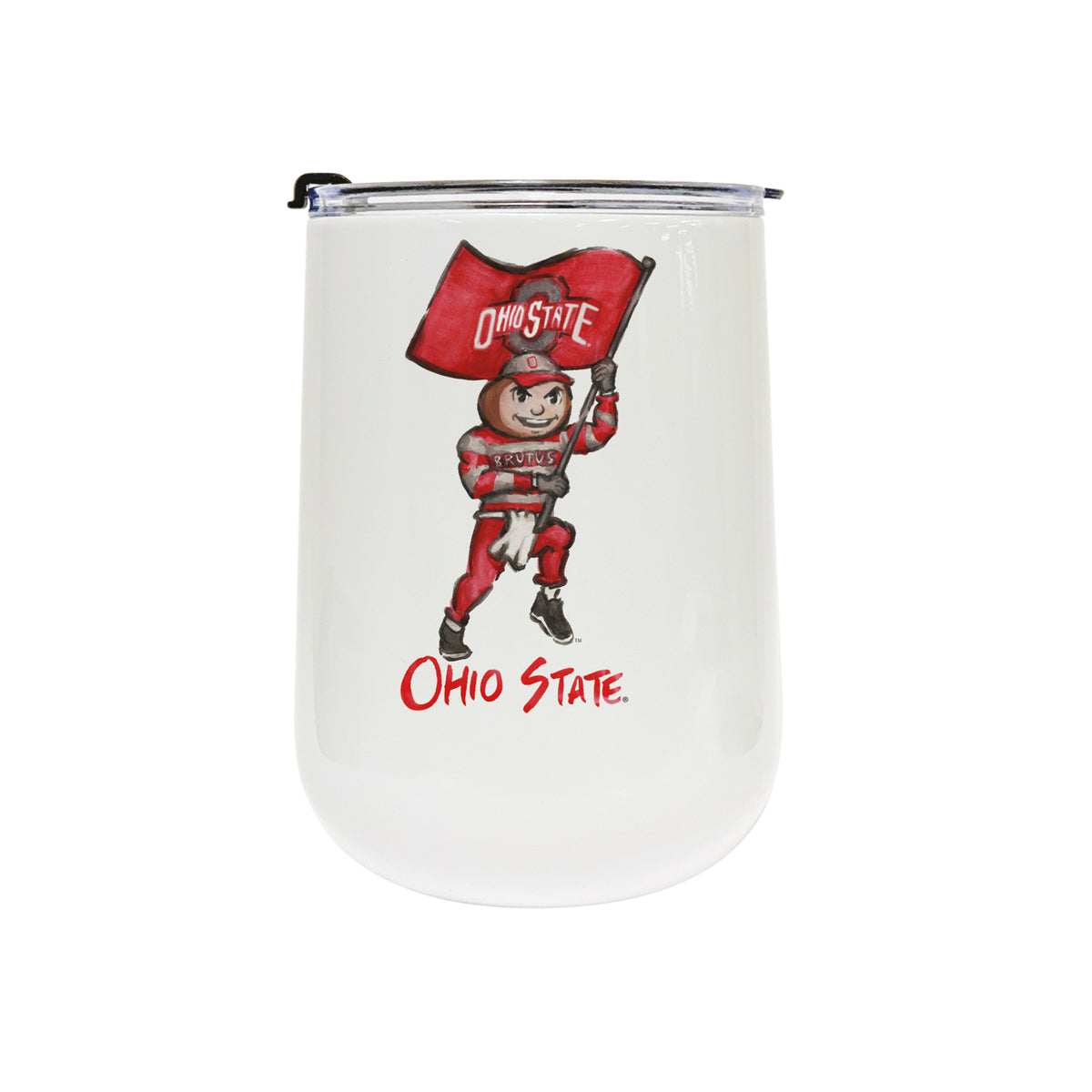Ohio State Buckeyes Mascot by Laura Wilcox 18oz Tumbler