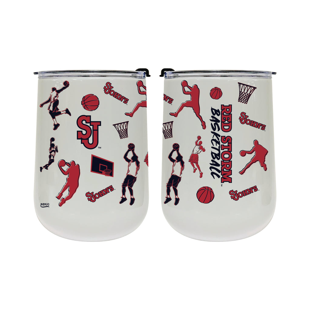 18oz St. Johns Basketball Sketch Stainless Tumbler