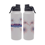 America Fireworks 34oz Aqua Tumbler