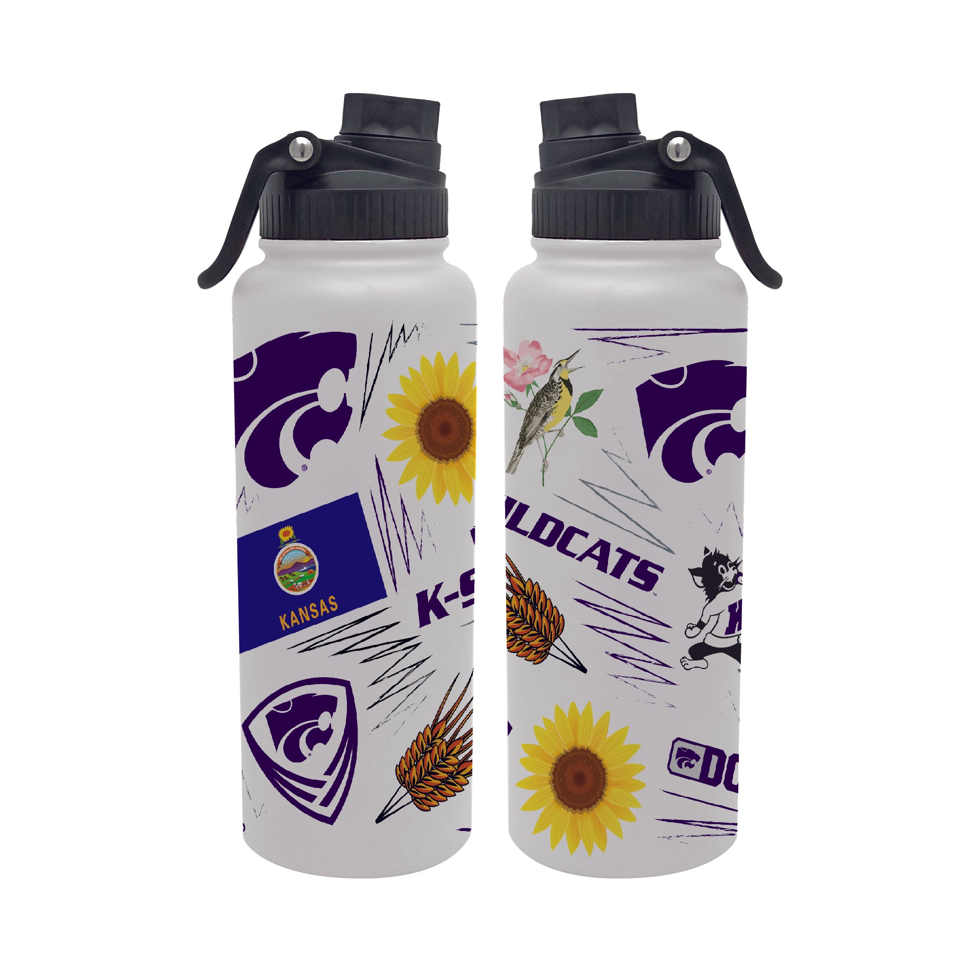 34oz K-State Wildcats Local Aqua Bottle