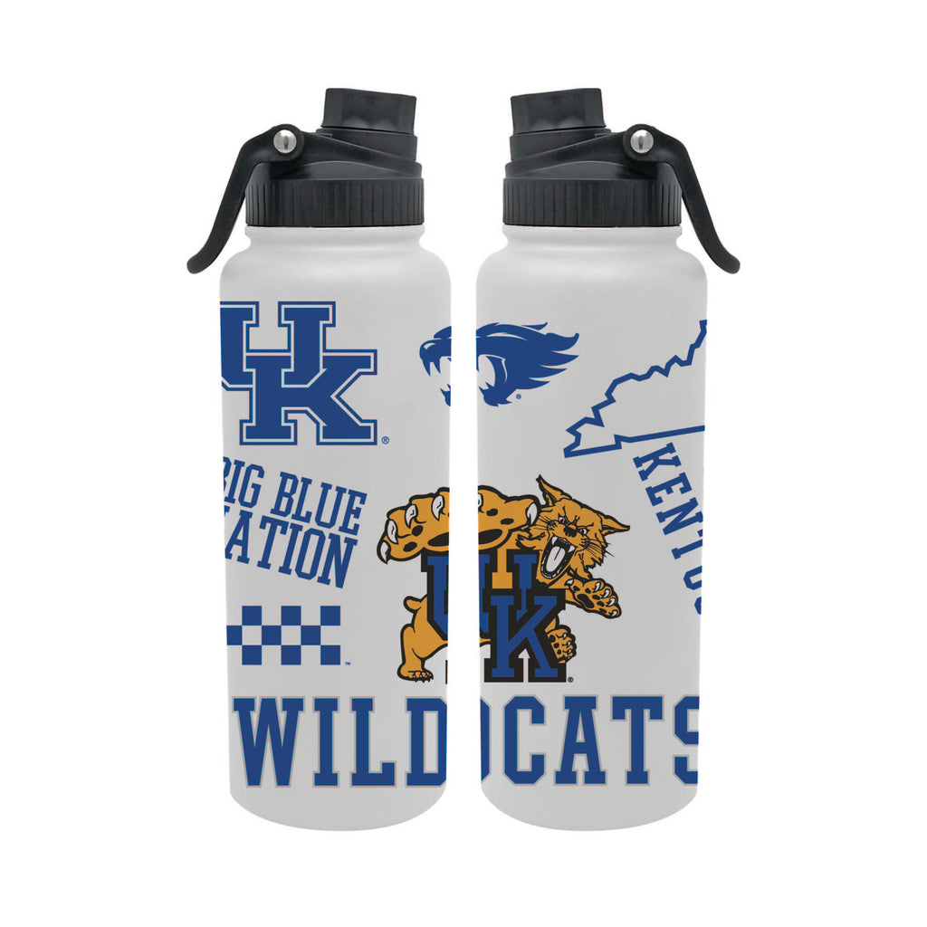Kentucky Wildcats 34oz Stainless Steel Medley Aqua Bottle