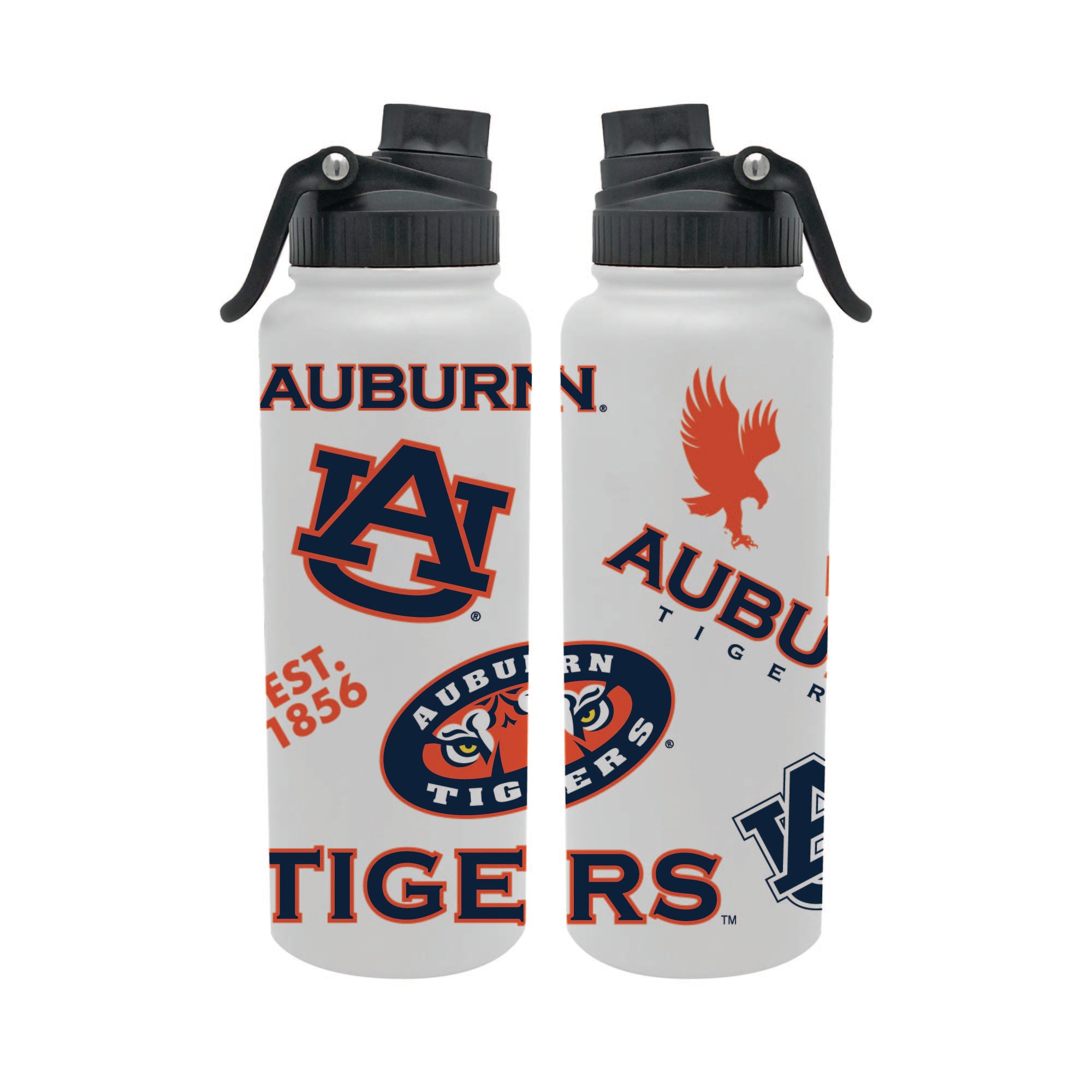 Auburn Tigers 34oz Stainless Steel Medley Aqua Bottle