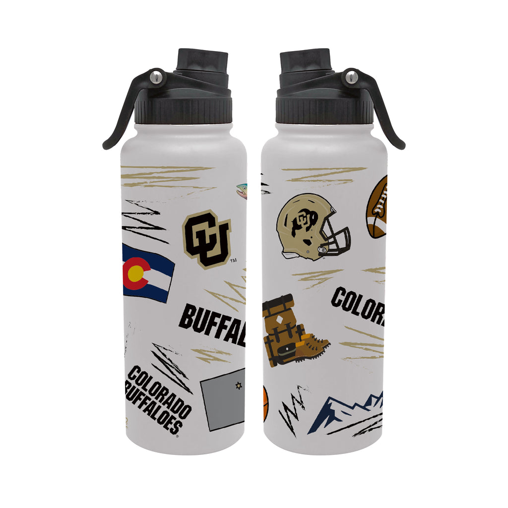 34oz Colorado Buffaloes Local Aqua Bottle