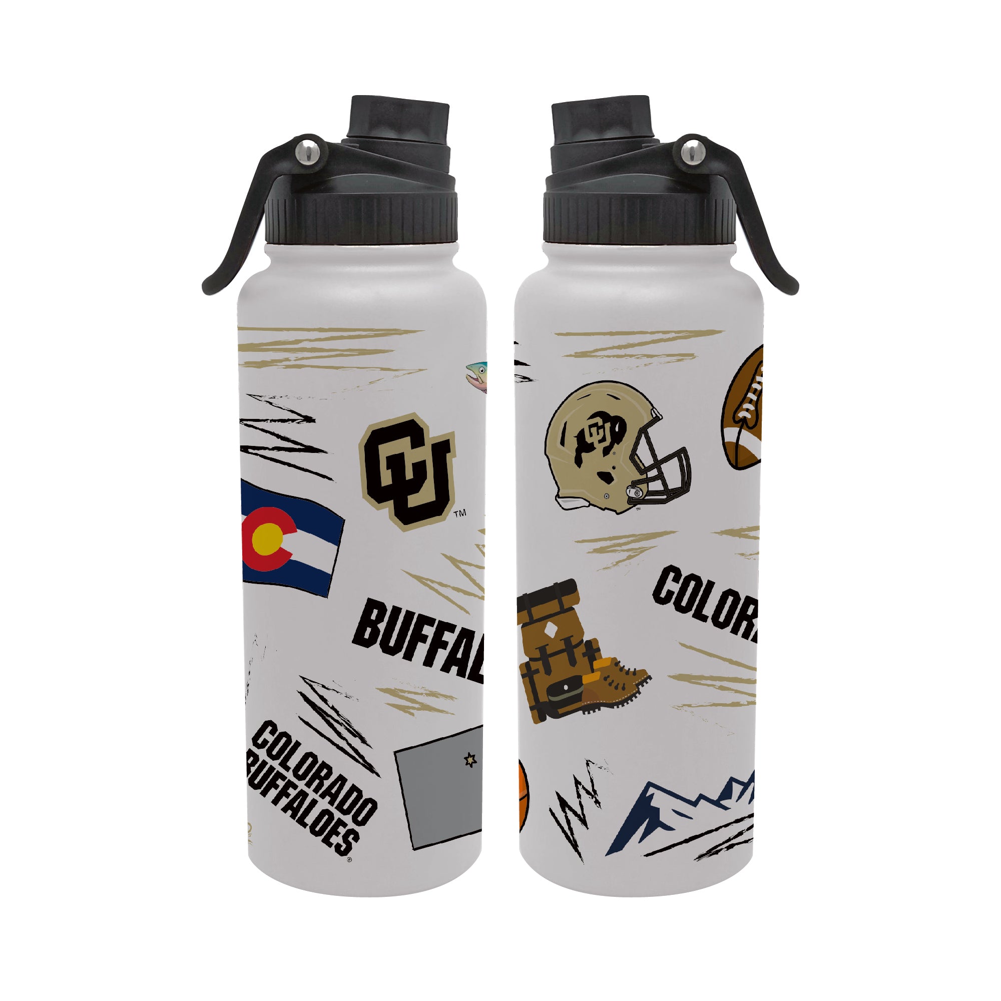 34oz Colorado Buffaloes Local Aqua Bottle