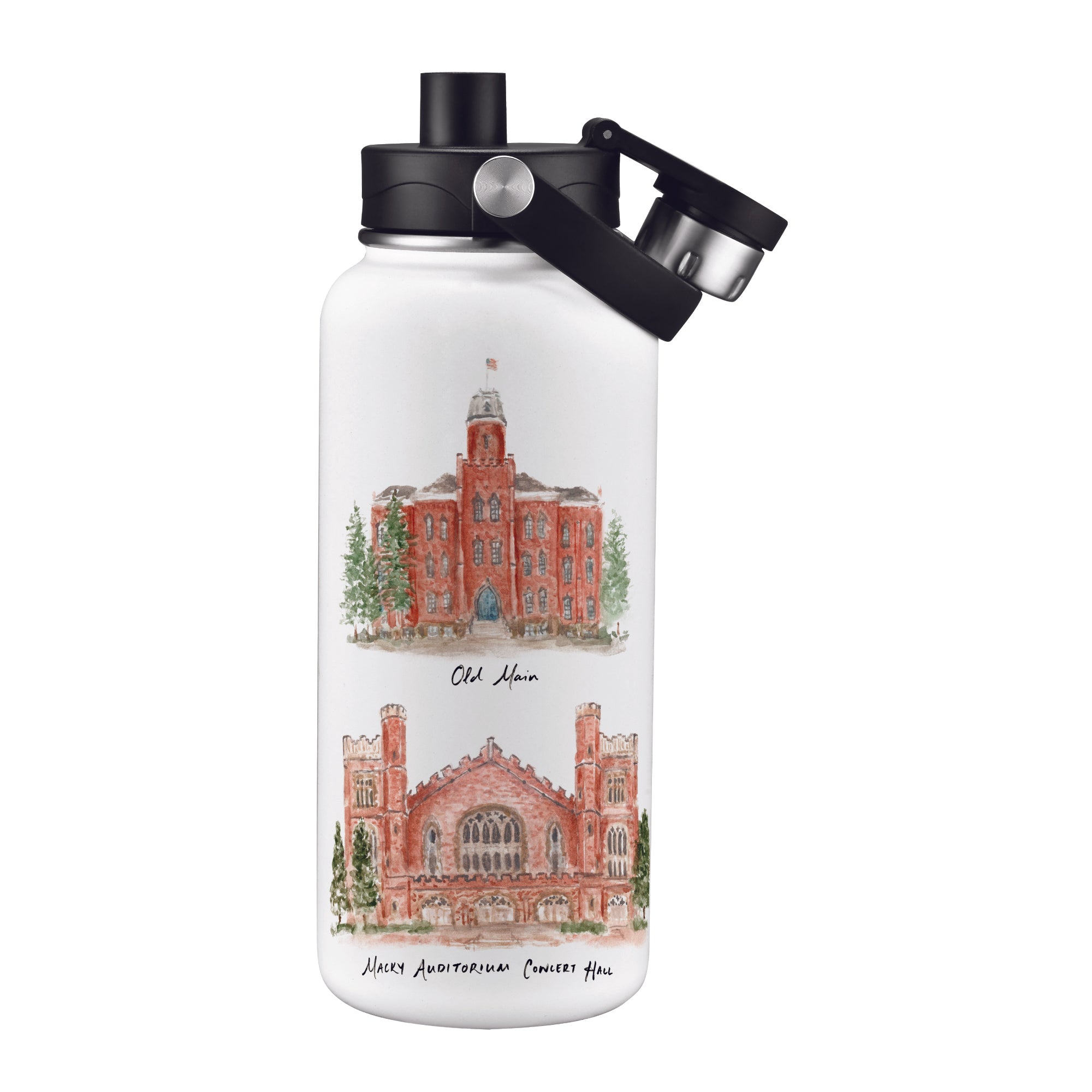 Colorado Buffaloes 34oz Aqua Bottle by Laura Wilcox
