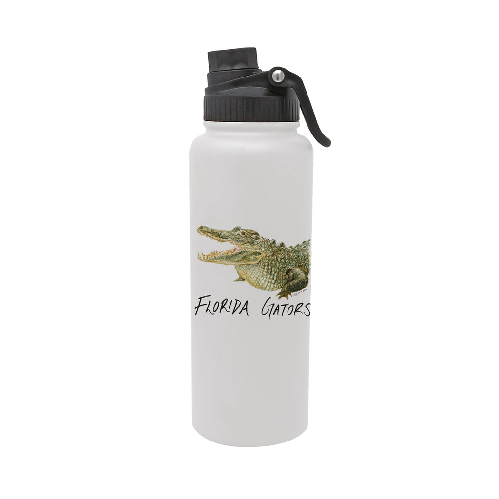 Florida Gators Mascot by Laura Wilcox 34oz Aqua Bottle