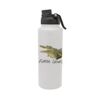 Florida Gators Mascot by Laura Wilcox 34oz Aqua Bottle