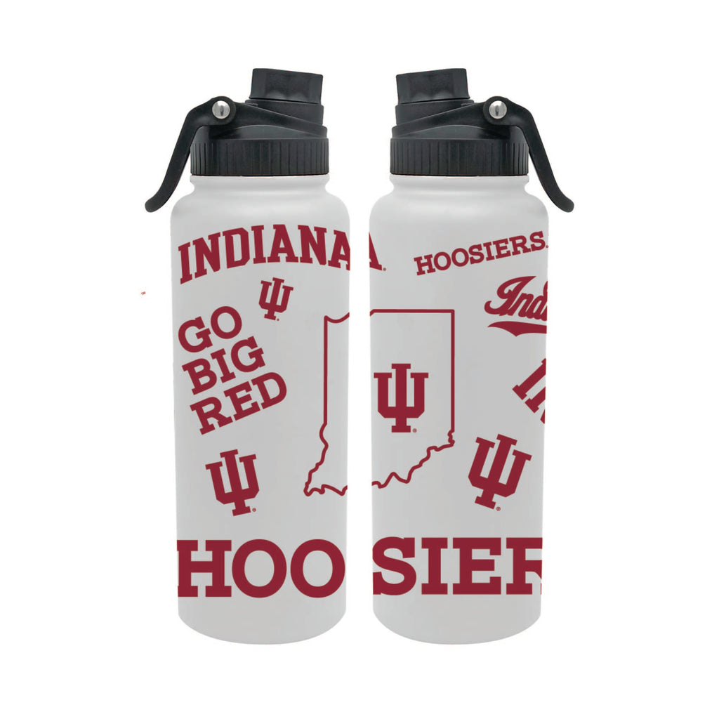 Indiana Hoosiers 34oz Stainless Steel Medley Aqua Bottle