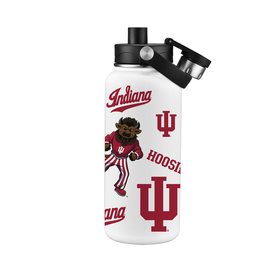 Indiana Hoosiers 34oz Bison Aqua Bottle
