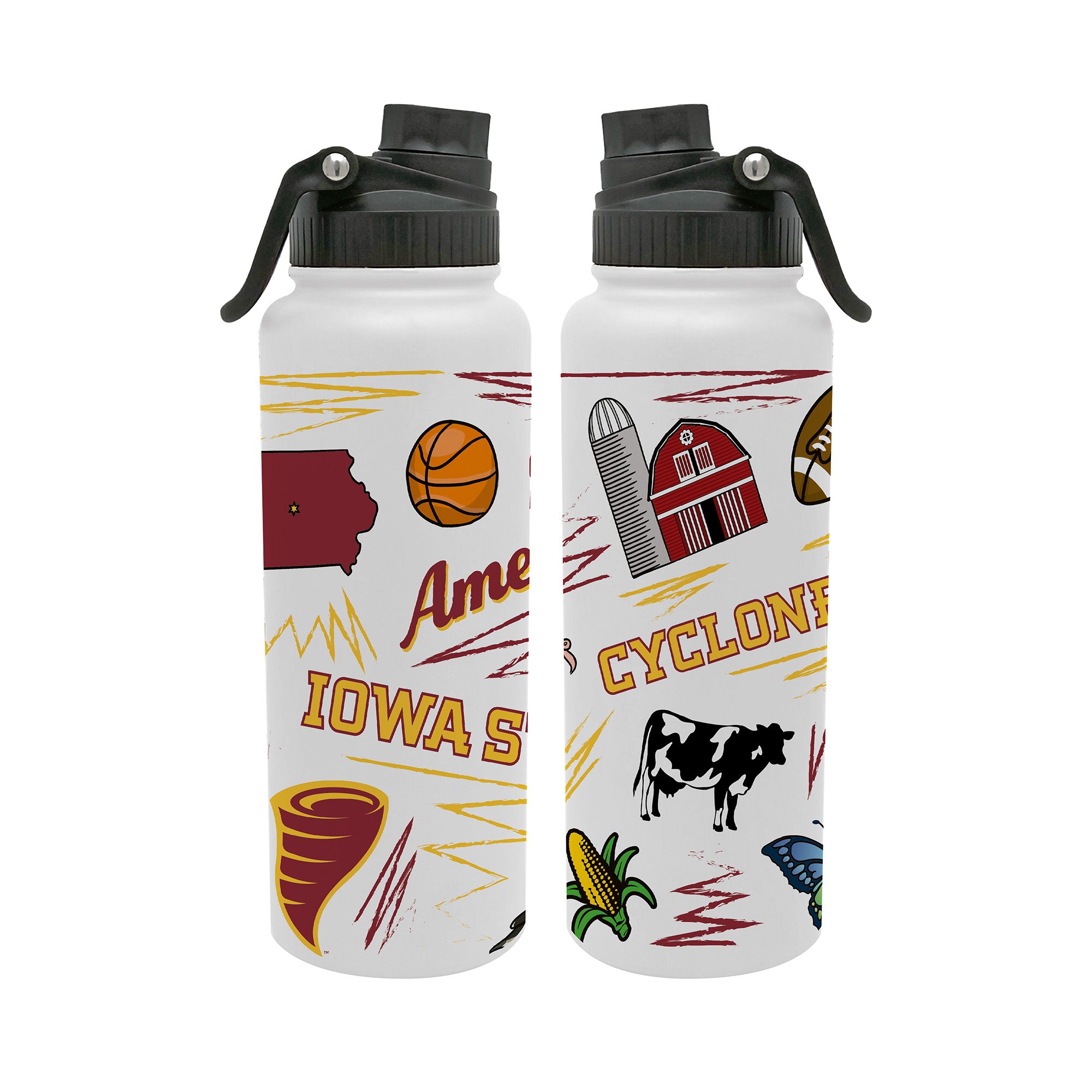 34oz Iowa State Cyclones Local Aqua Bottle