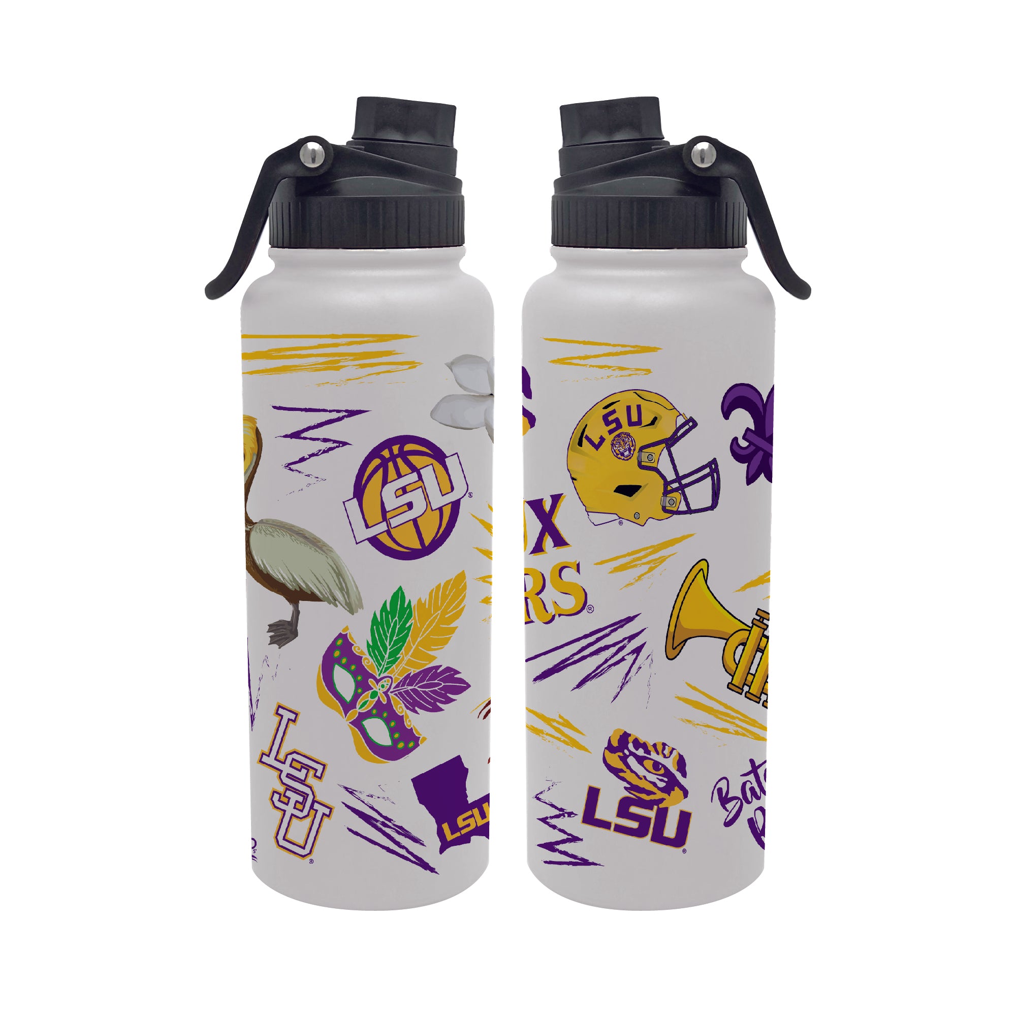 34oz LSU Tigers Local Aqua Bottle