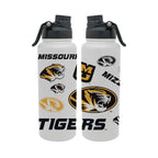 Missouri Tigers 34oz Stainless Steel Medley Aqua Bottle
