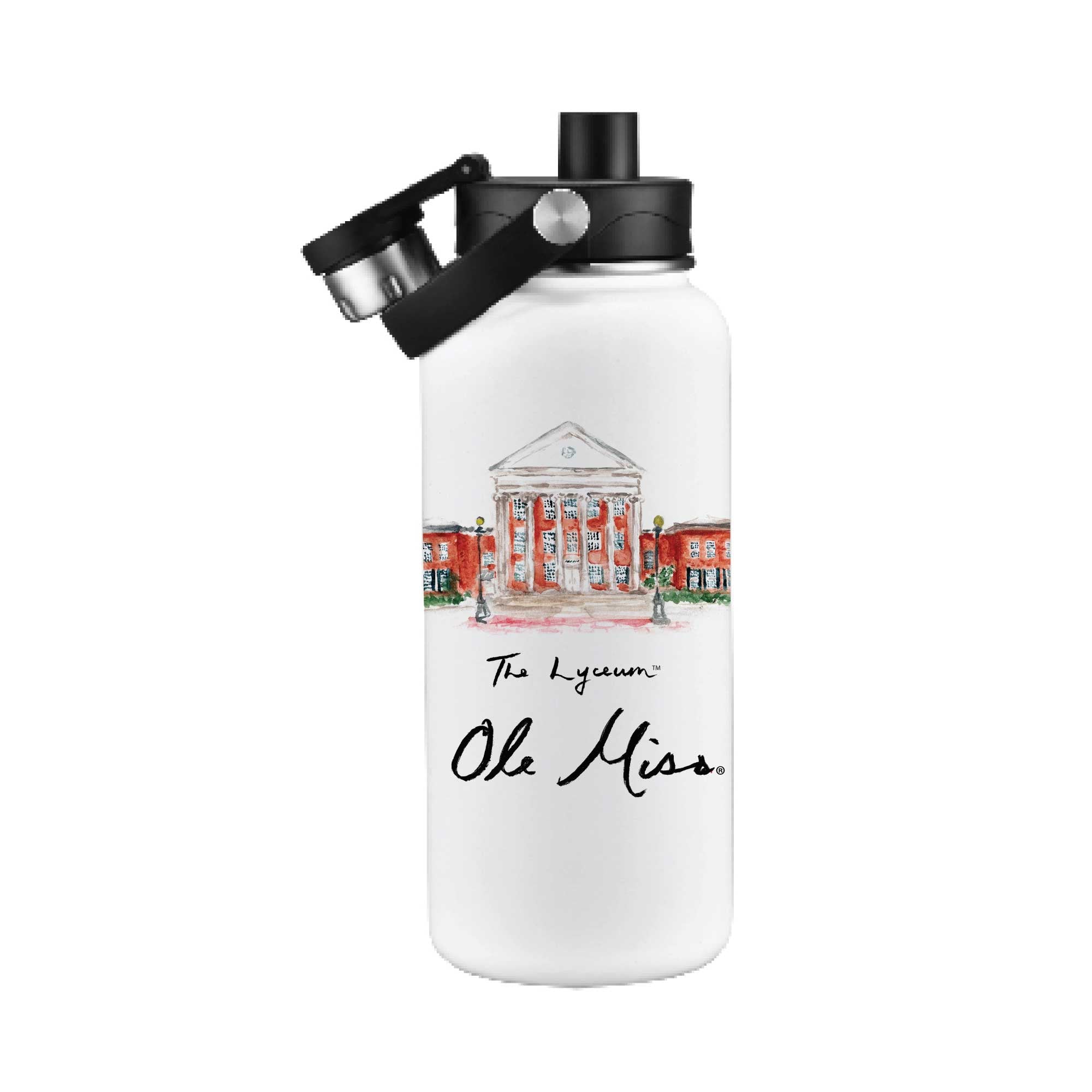 Ole Miss Rebels 34oz Aqua Bottle by Laura Wilcox