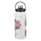 Nebraska Cornhuskers 34oz Aqua Bottle by Laura Wilcox