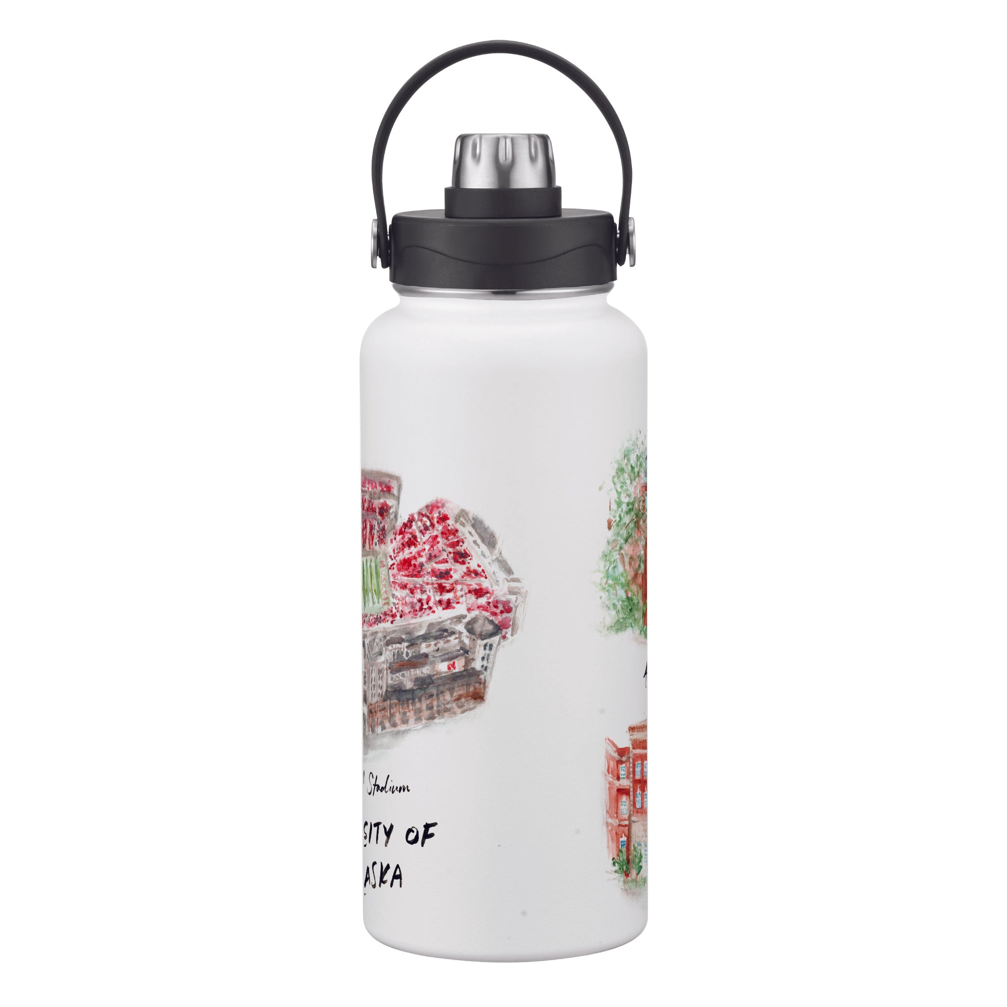 Nebraska Cornhuskers 34oz Aqua Bottle by Laura Wilcox