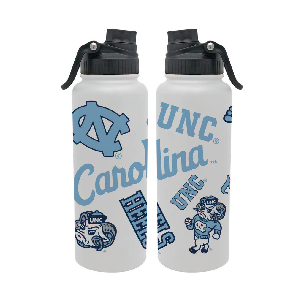 North Carolina Tar Heels 34oz Stainless Steel Medley Aqua Bottle