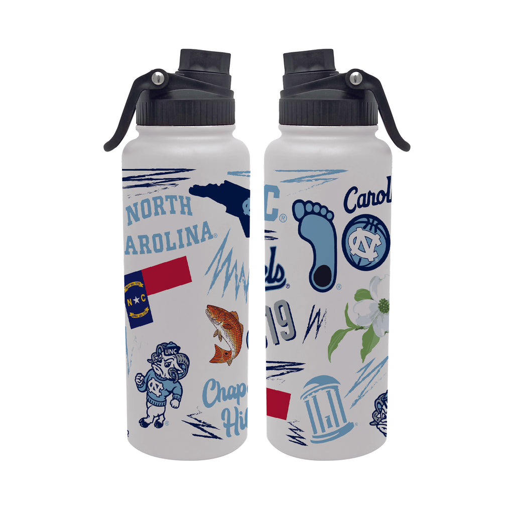 34oz North Carolina Tar Heels Local Aqua Bottle