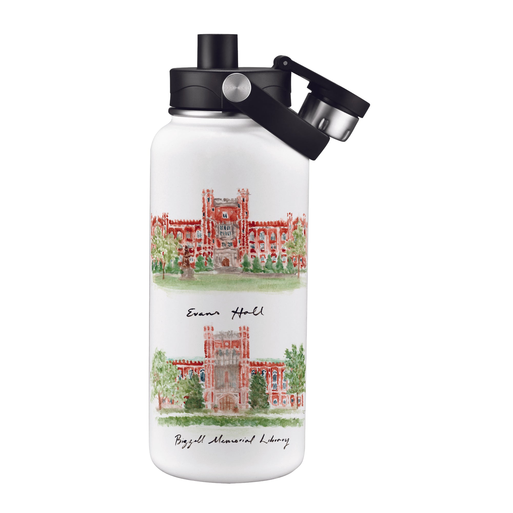 Oklahoma Sooners 34oz Aqua Bottle by Laura Wilcox