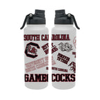 South Carolina Gamecocks 34oz Stainless Steel Medley Aqua Bottle