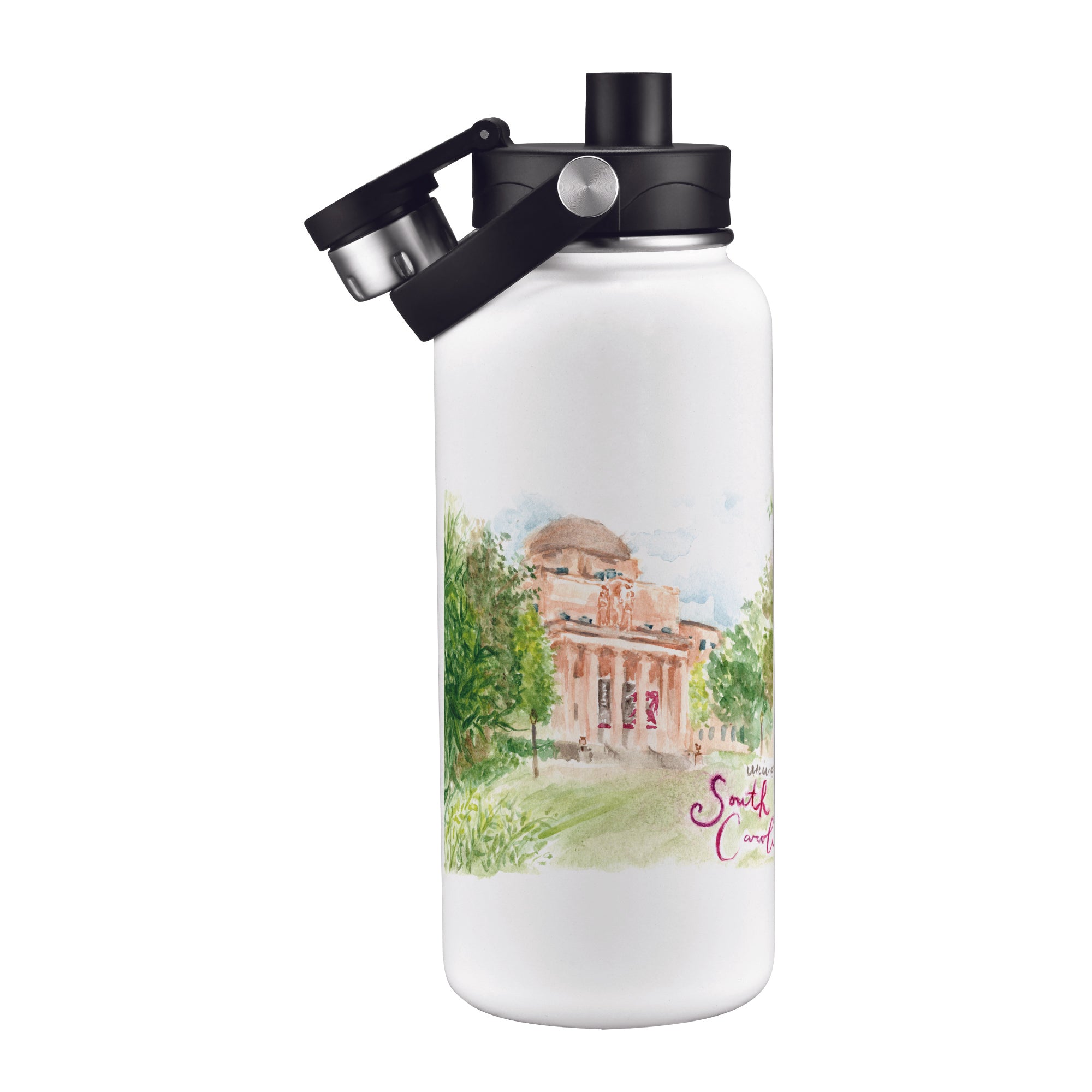 South Carolina Gamecocks 34oz Aqua Bottle by Laura Wilcox