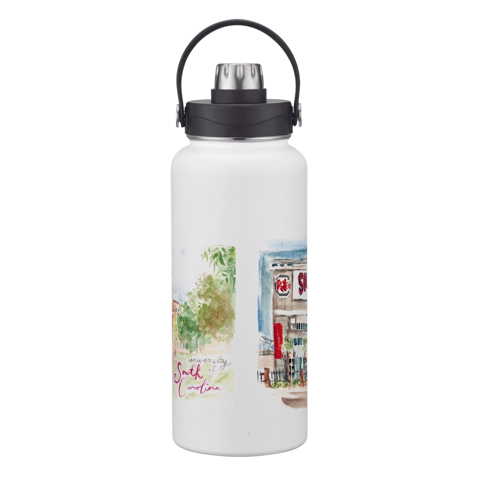 South Carolina Gamecocks 34oz Aqua Bottle by Laura Wilcox