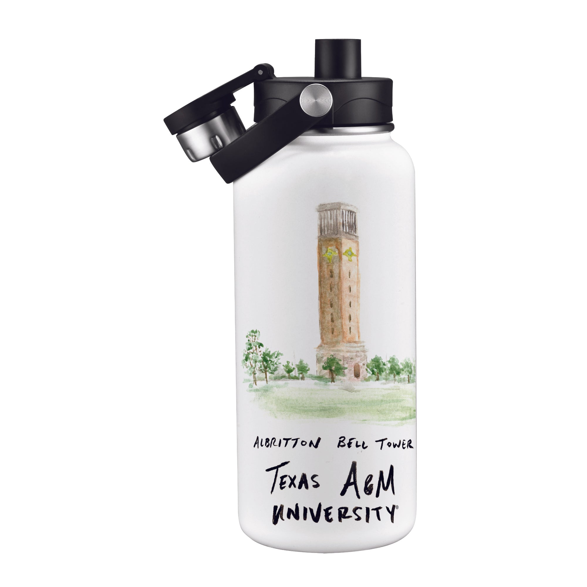 Texas A&M Aggies 34oz Aqua Bottle by Laura Wilcox