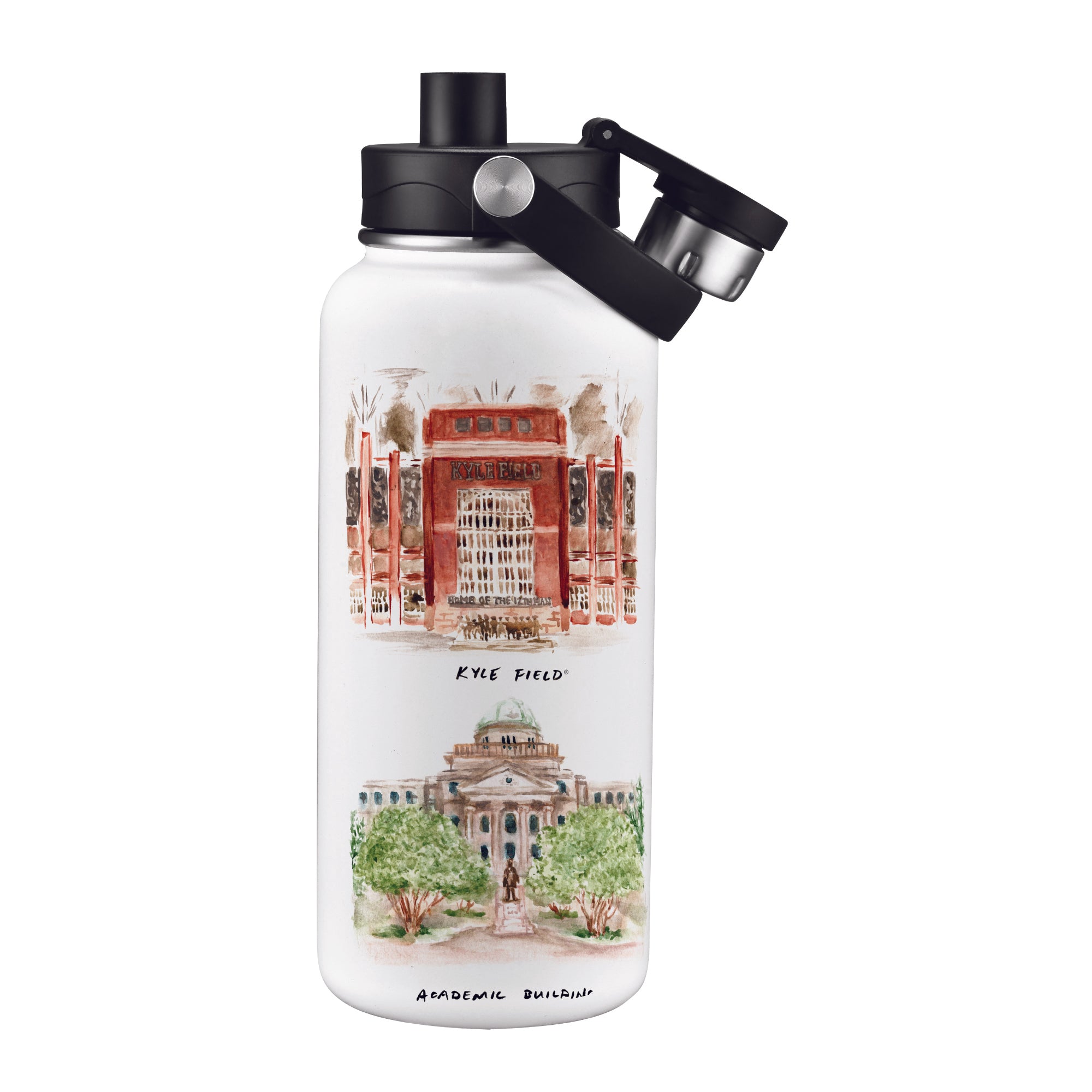 Texas A&M Aggies 34oz Aqua Bottle by Laura Wilcox