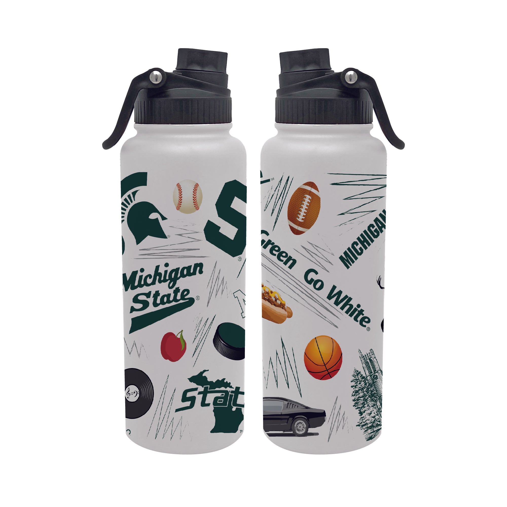 34oz Michigan State Spartans Local Aqua Bottle