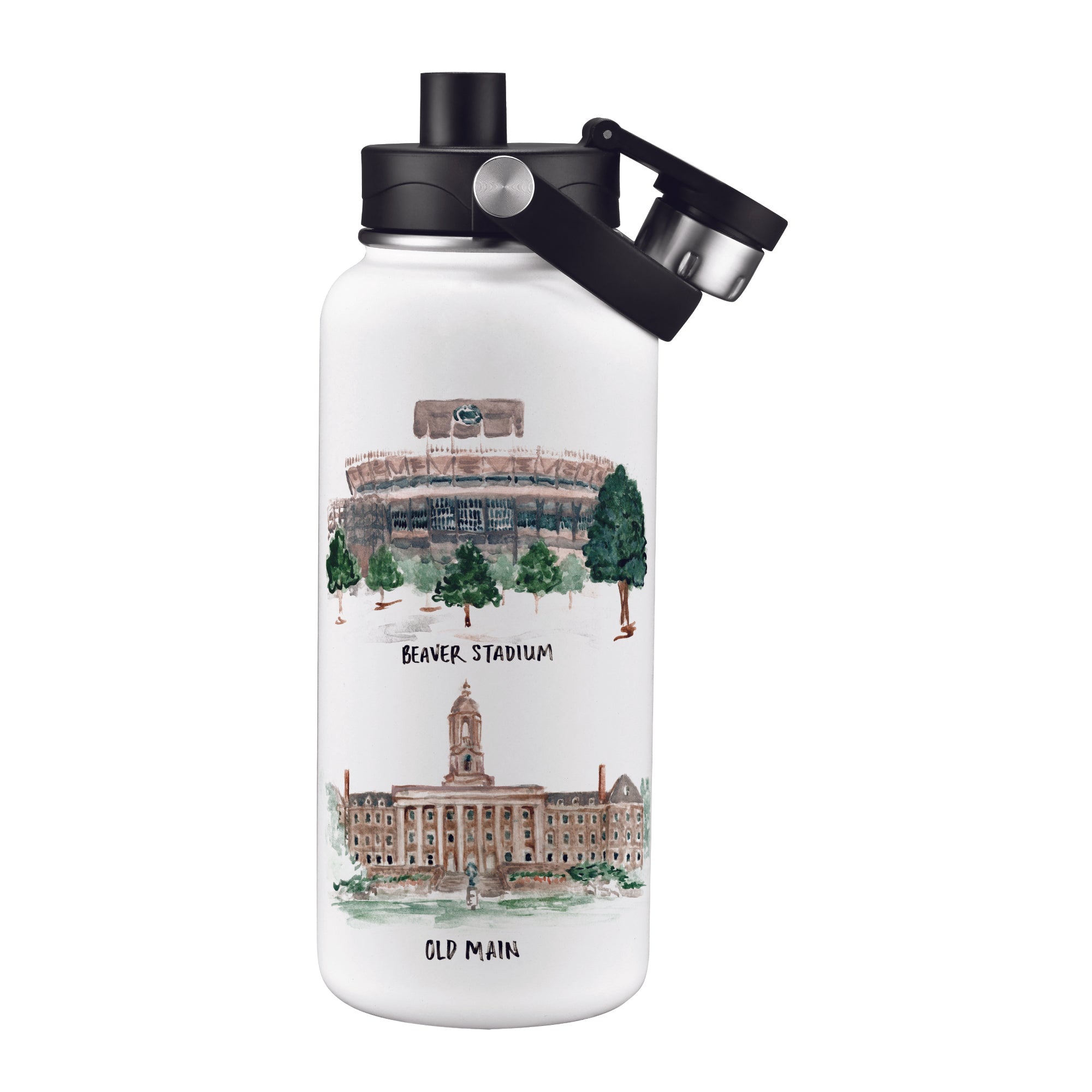 Penn State Nittany Lions 34oz Aqua Bottle by Laura Wilcox