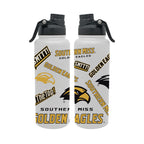 Southern Miss Golden Eagles 34oz Stainless Steel Medley Aqua Bottle
