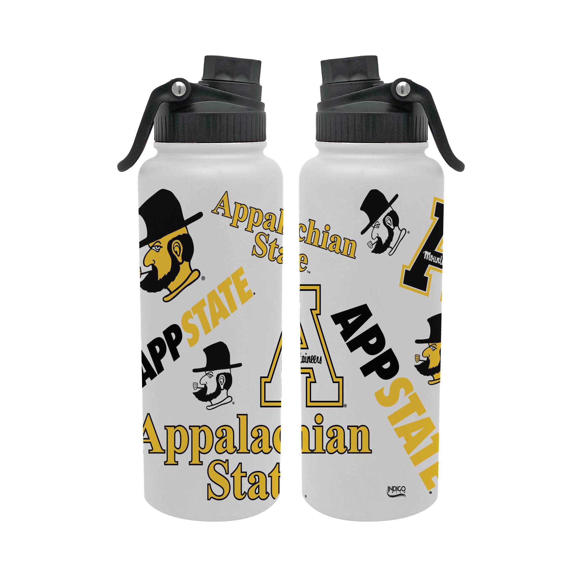 App State Mountaineers 34oz Stainless Steel Medley Aqua Bottle