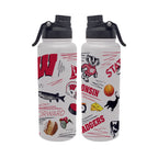 34oz Wisconsin Badgers Local Aqua Bottle