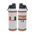 34oz Miami Hurricanes Alumni Aqua Bottle