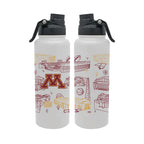 Minnesota Golden Gophers 34oz Campus Line Art Aqua Bottle