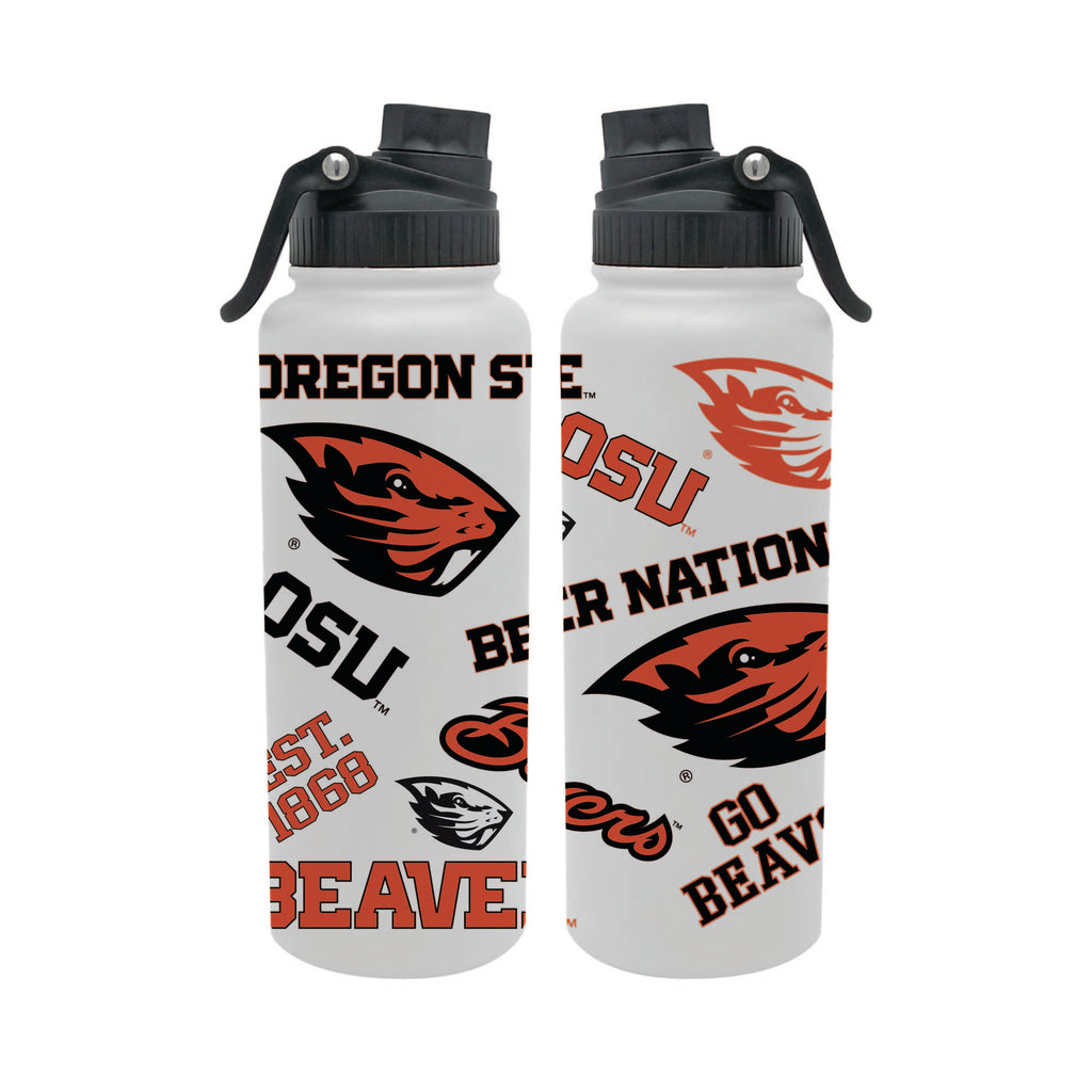 Oregon State Beavers 34oz Stainless Steel Medley Aqua Bottle