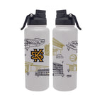 Kennesaw State Owls 34oz Campus Line Art Aqua Bottle