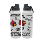 Louisville Cardinals 34oz Stainless Steel Medley Aqua Bottle