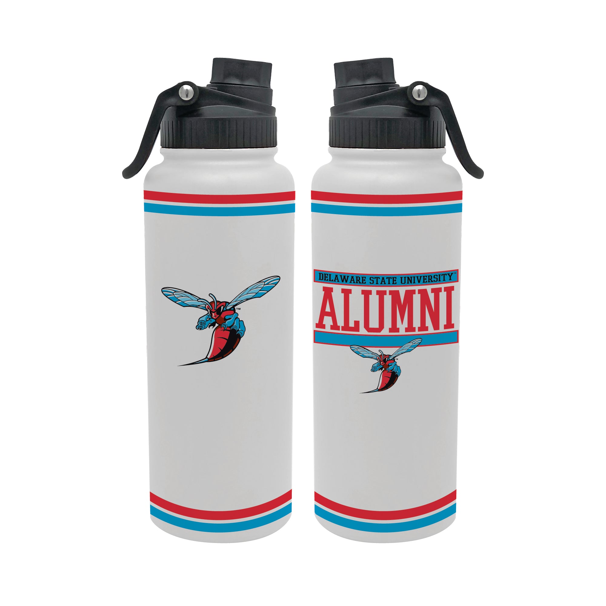 34oz Delaware State Hornets Alumni Aqua Bottle