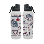 Gonzaga Bulldogs 34oz Stainless Steel Medley Aqua Bottle