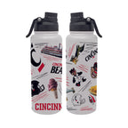 34oz Cincinnati Bearcats Local Aqua Bottle
