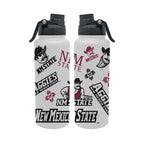 New Mexico State Aggies 34oz Stainless Steel Medley Aqua Bottle