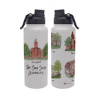 Ohio State Buckeyes 34oz Aqua Bottle by Laura Wilcox