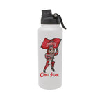 Ohio State Buckeyes Mascot by Laura Wilcox 34oz Aqua Bottle