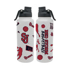 34oz St. Johns Basketball Sketch Aqua Bottle