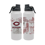 Chicago University 34oz Campus Line Art Aqua Bottle